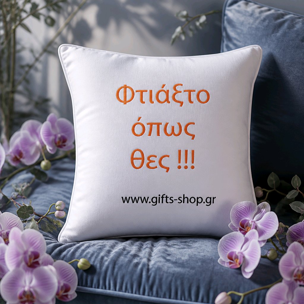 Μαξιλάρι με γέμιση και μαξιλαροθήκη